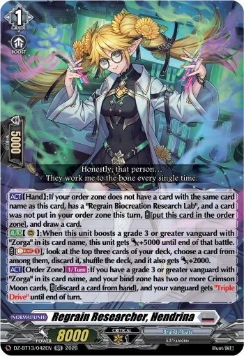 Regrain Researcher, Hendrina