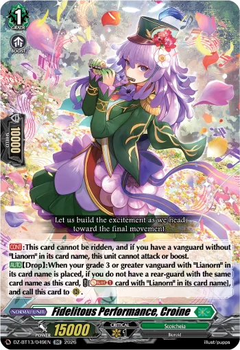 Fidelitous Performance, Croine