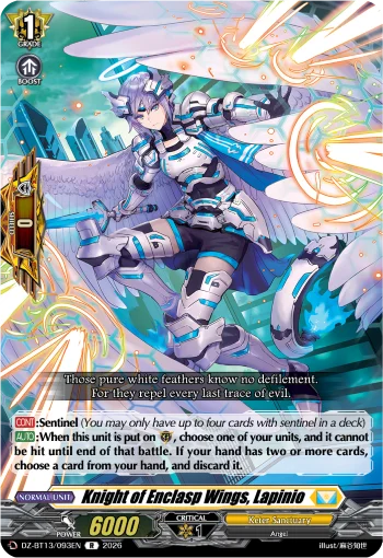 Knight of Enclasp Wings, Lapinio