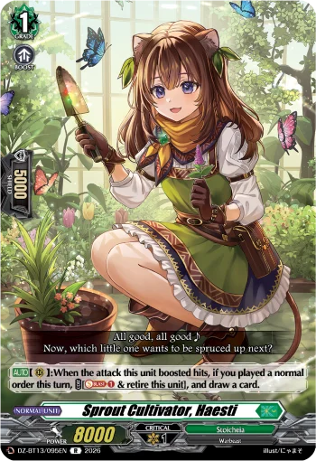Sprout Cultivator, Haesti