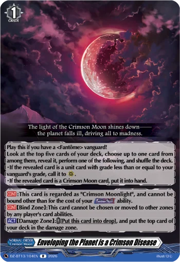 Enveloping the Planet is a Crimson Disease