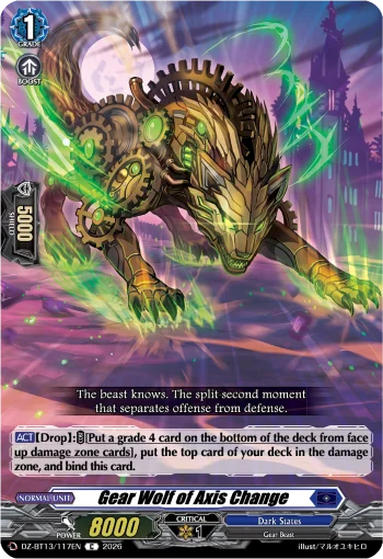 Gear Wolf of Axis Change