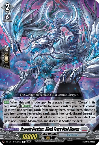 Regrain Creature, Black Tears Husk Dragon