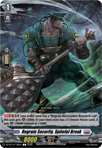 Regrain Security, Spiteful Break