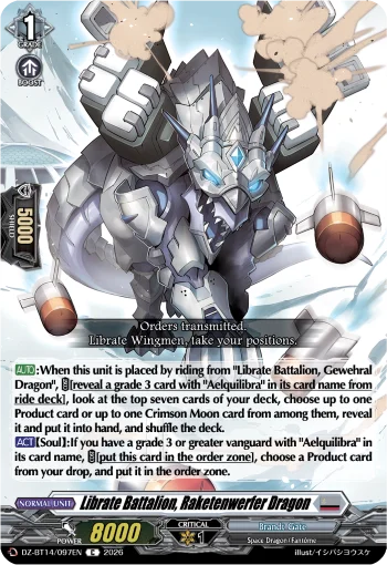 Librate Battalion, Raketenwerfer Dragon