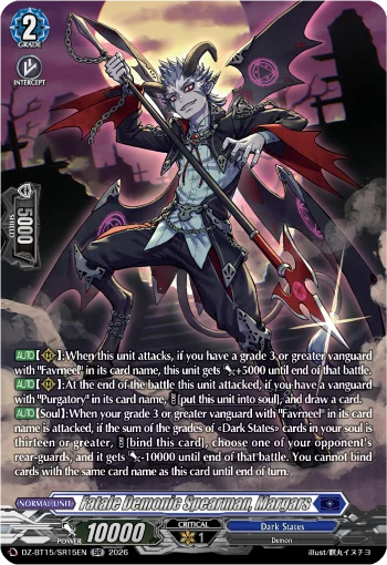 Fatale Demonic Spearman, Margars