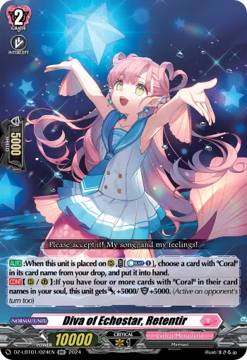 Diva of Echostar, Retentir