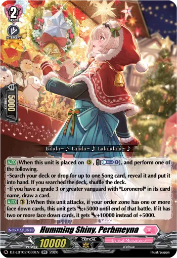 Humming Shiny, Perhmeyna