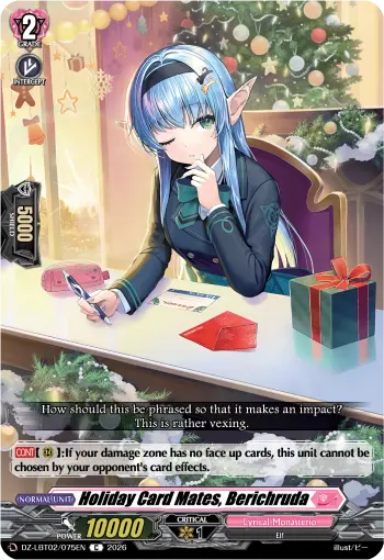 Holiday Card Mates, Berichruda