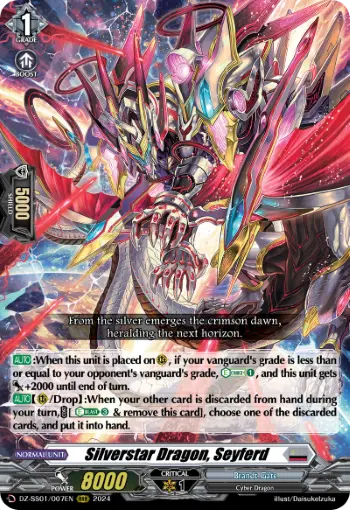 Silverstar Dragon, Seyferd